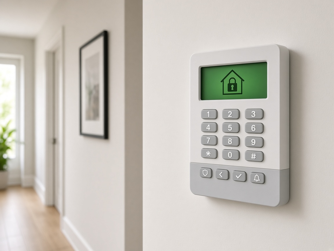 Home alarm keypad