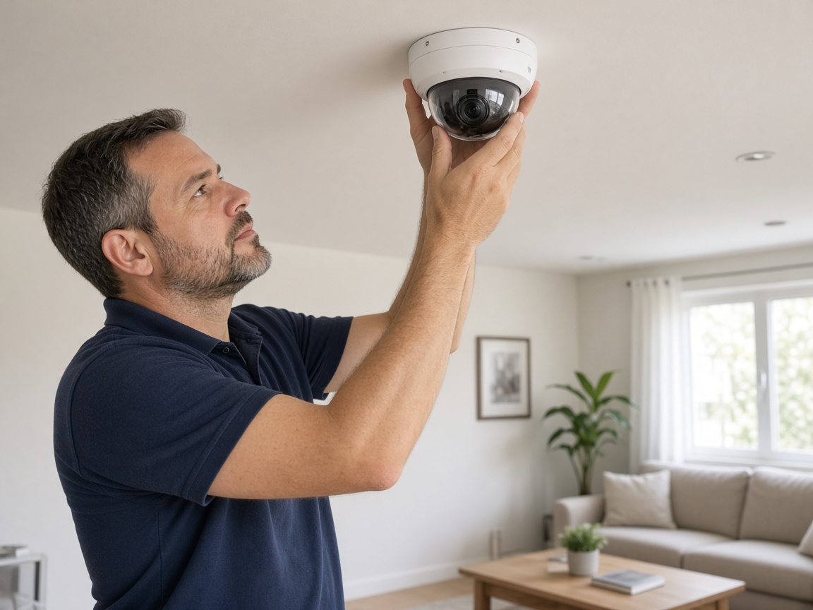 Indoor camera installation